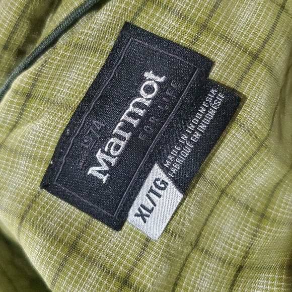 Marmot green yellow gingham checkered plaid short sleeve shirt - Picture 7 of 8
